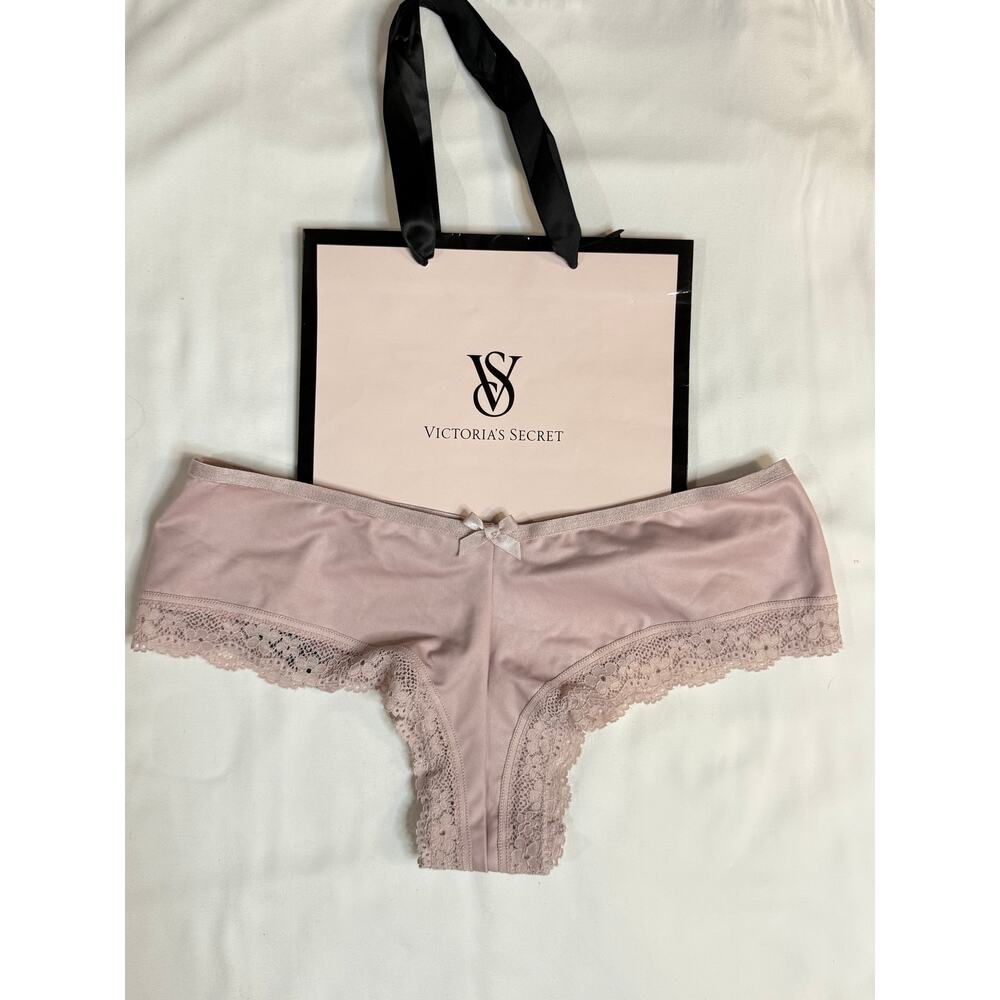 NWT Victoria’s Secret Vintage Strappy Back Cheeky Light Purple Panty Size S 2018